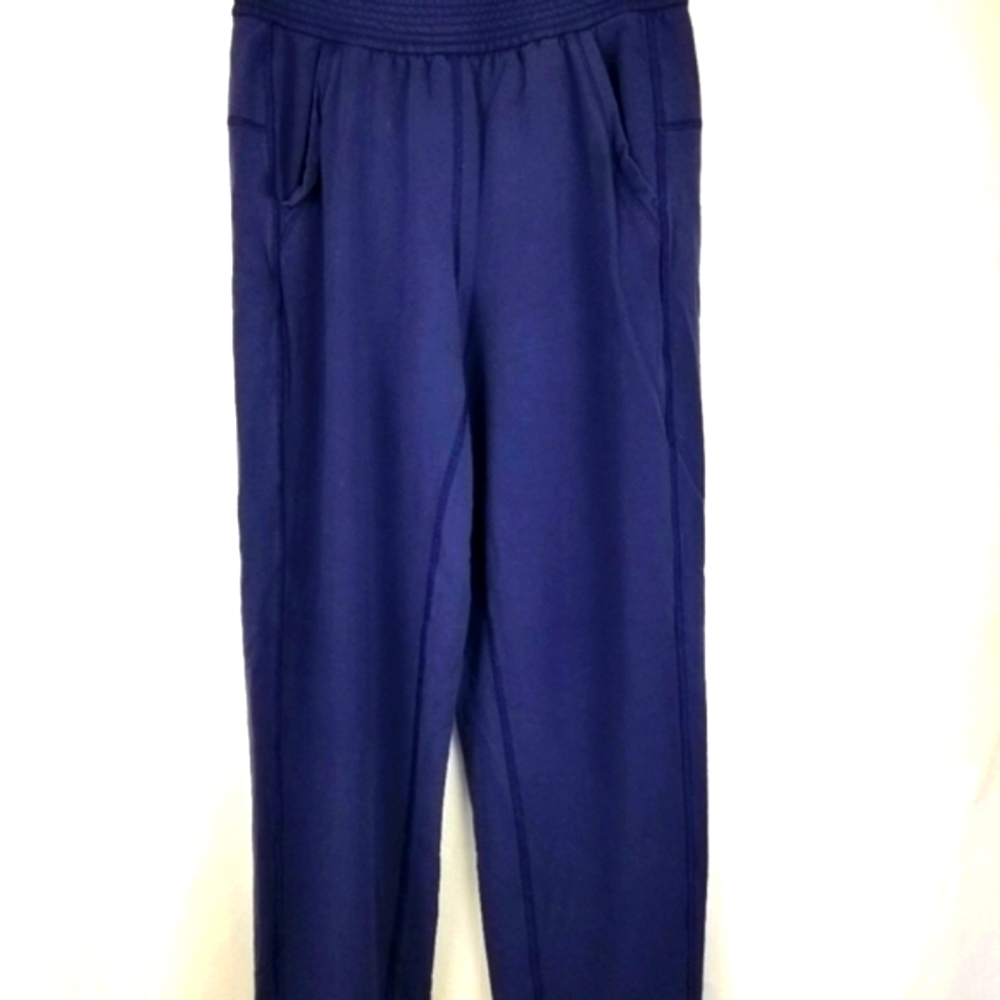 Lululemon Athletica Blue Terry Jogger Pants Sz 4 - Picture 3 of 11